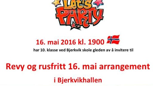 Revy og rusfritt 16.mai arrangement