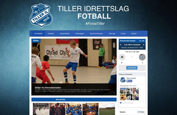 Nye hjemmesider til Tiller Fotball