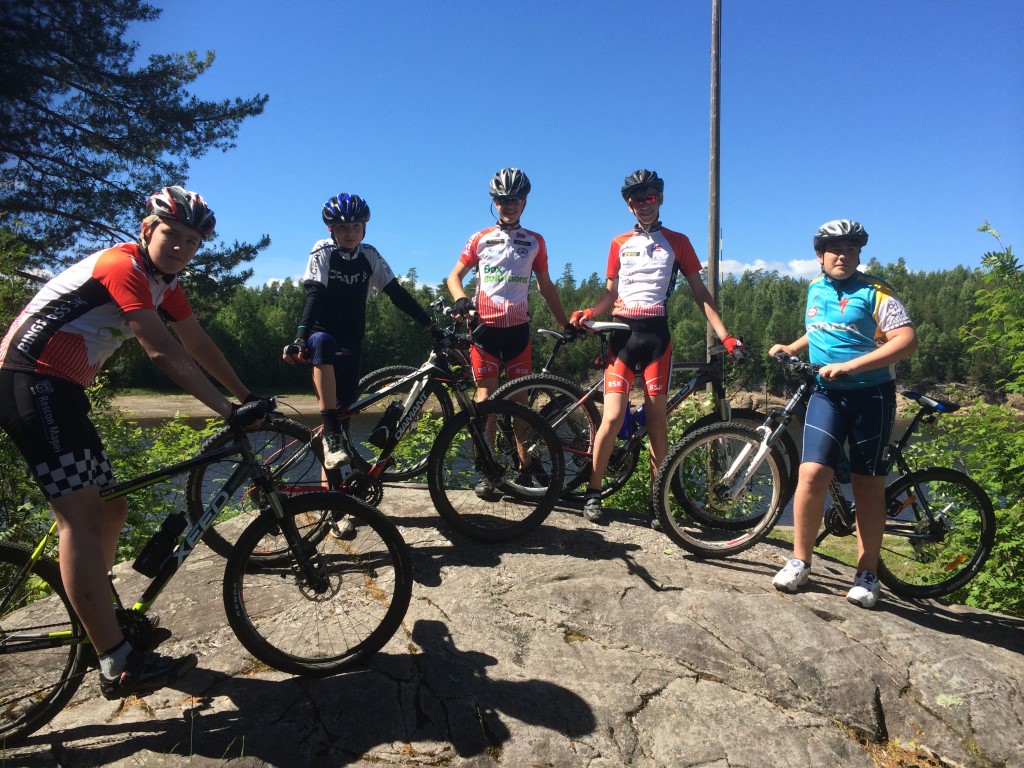 Ungdomsgruppa på Sykkelcamp