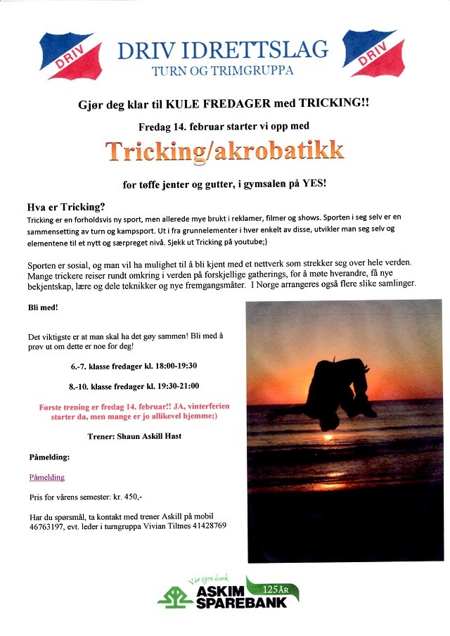 Turn og trim starter Tricking
