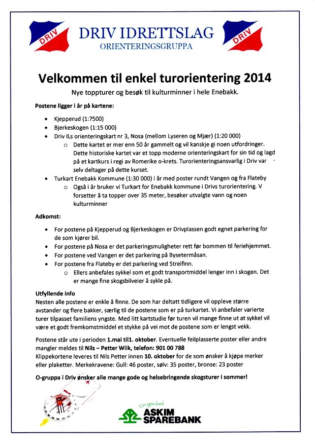 Velkommen til enkel turorientering