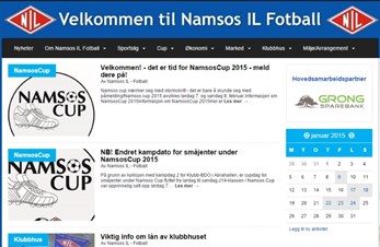 Namsos IL Fotball med ny nettside