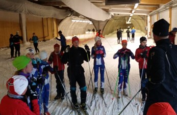 13/14-åringene til trening på Ski i Torsby