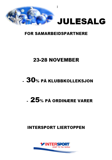 Julesalg hos Intersport 23-28 November 2015