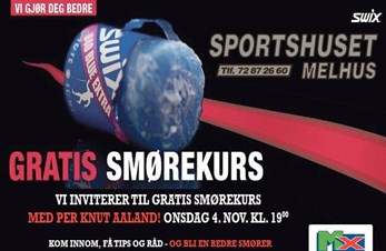 Smørekurs onsdag 4. november kl 19 Sportshuset Melhus