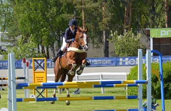 Ida og Cadeau - 1.20m debut i Karlstad