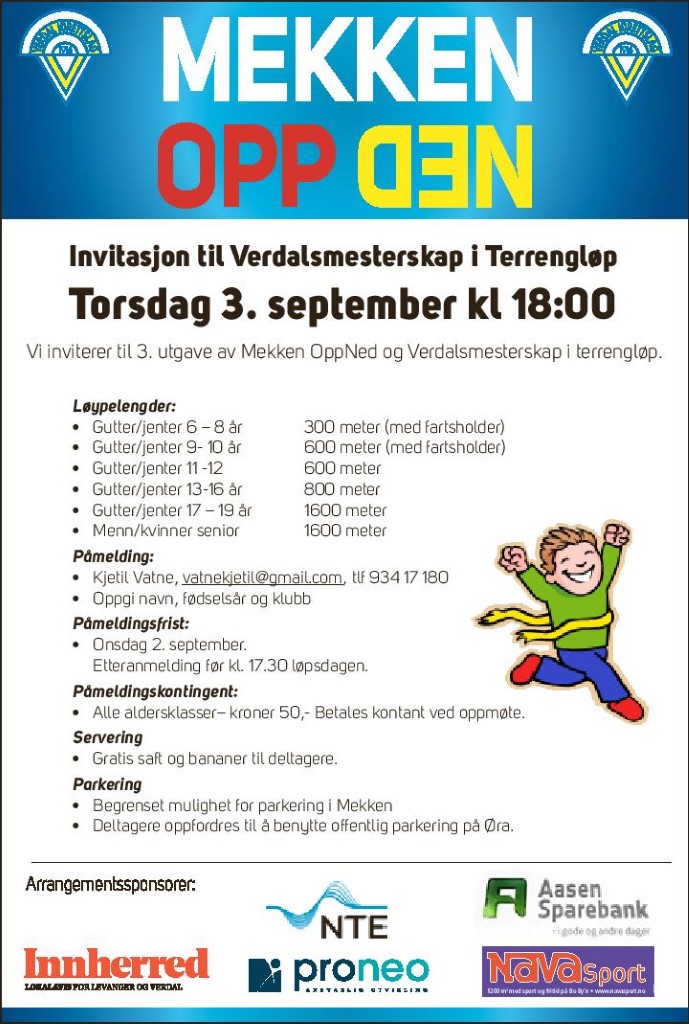MEKKEN OPP NED 3. SEPTEMBER