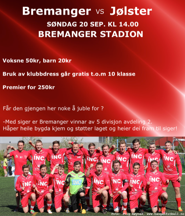 Heimekamp førstkommande søndag!